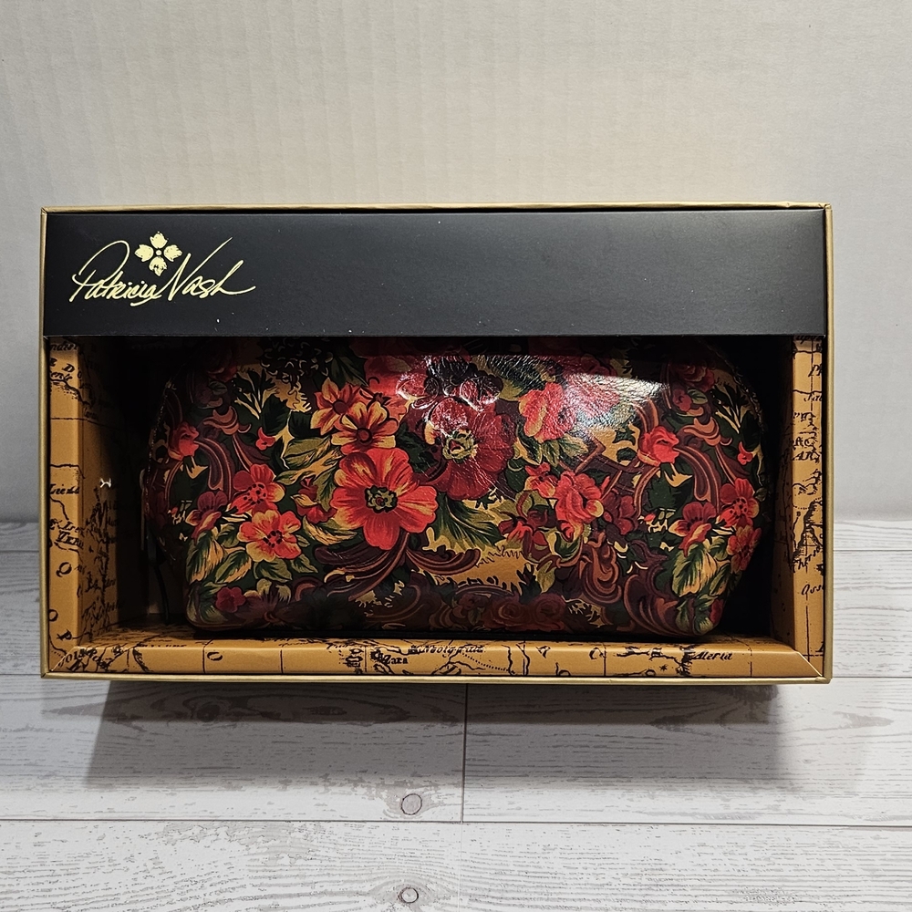 Patricia's Capriana Floral Print cosmetic bag.